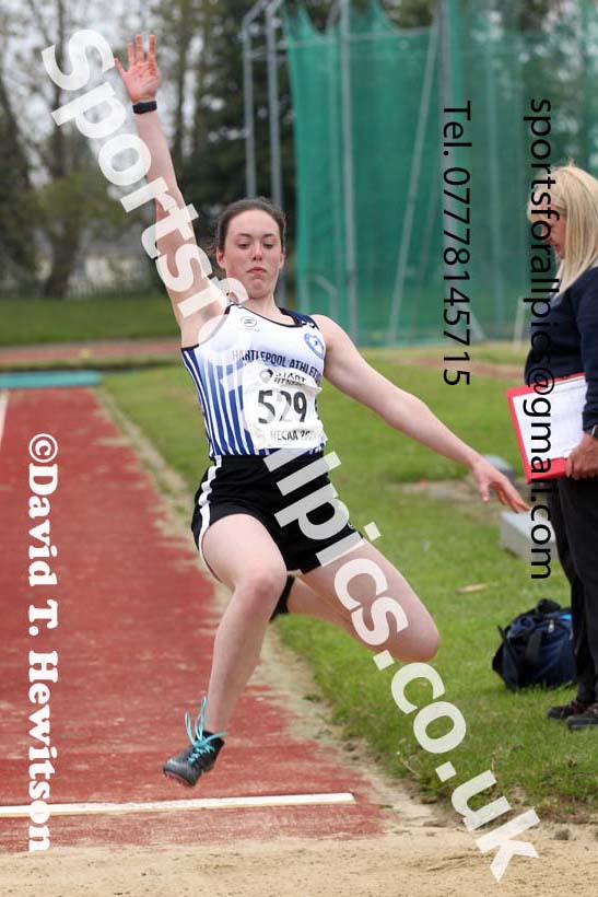 Long jump, 2021 North East Grand Prix No. 3, Monkton, Wednesday, june 2nd. Photo: David T. Hewitson/Sports for All Pics